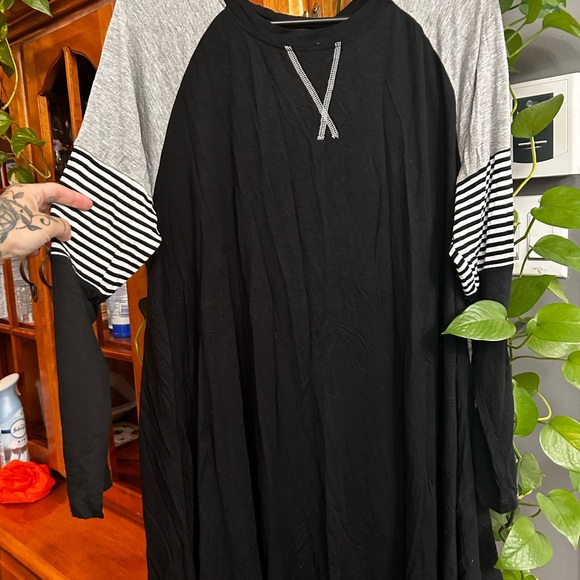 MONNURO long sleeve plus size women tunic shirt - Picture 4 of 8